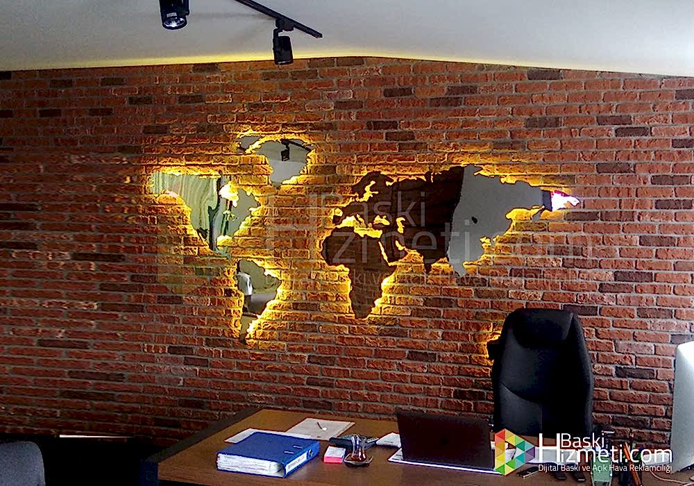 isikli dunya haritasi gold aynali isikli dunya haritasi gold aynali