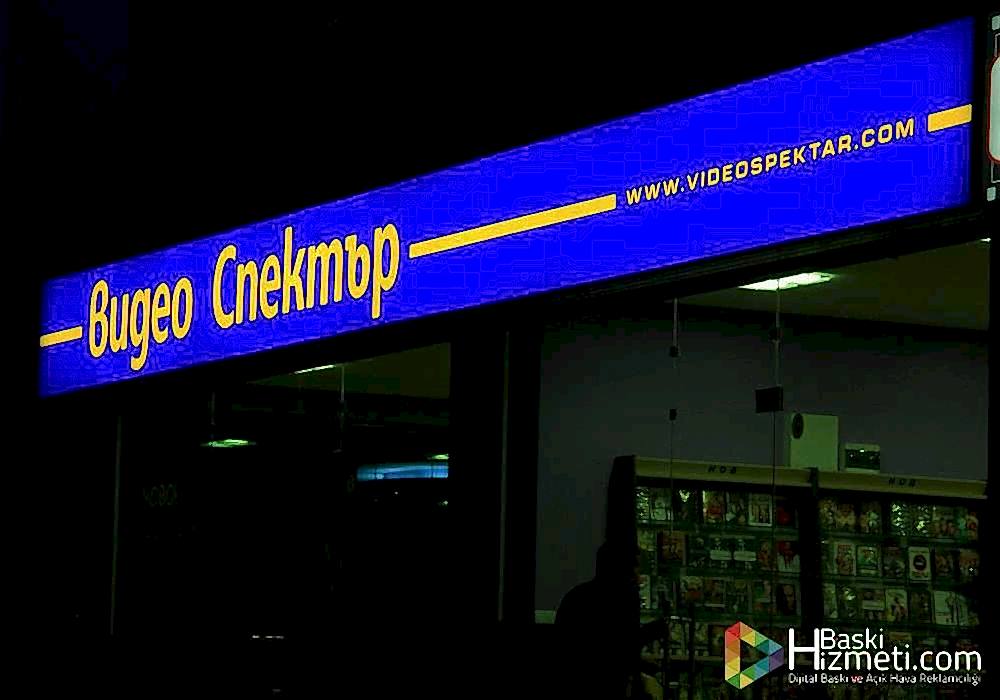 ışıklı vinil germe tabela çalışması ışıklı vinil germe tabela çalışması