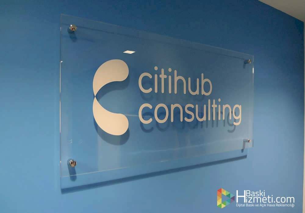 firma kapı isimliği çalışması